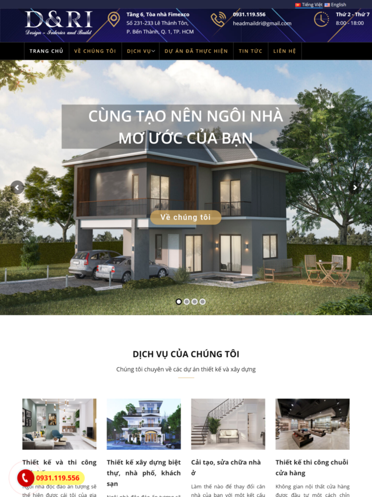 Mẫu website