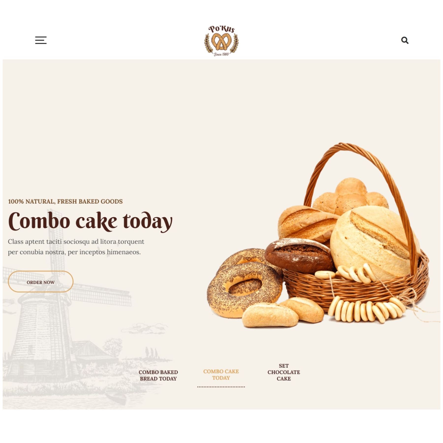 thiết kế web cho tiệm bánh