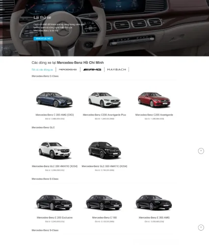 website bán ô tô Mercedes - Benz s1