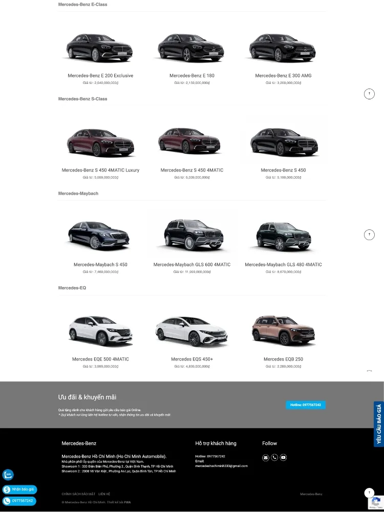 website bán ô tô Mercedes - Benz s2