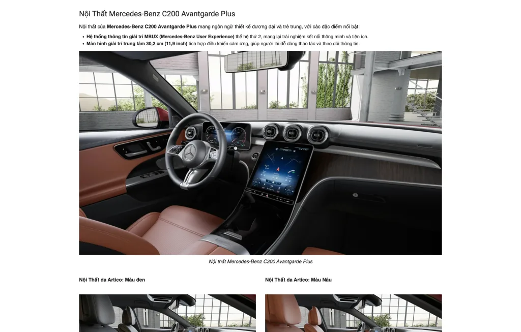 website bán ô tô mercedes s3