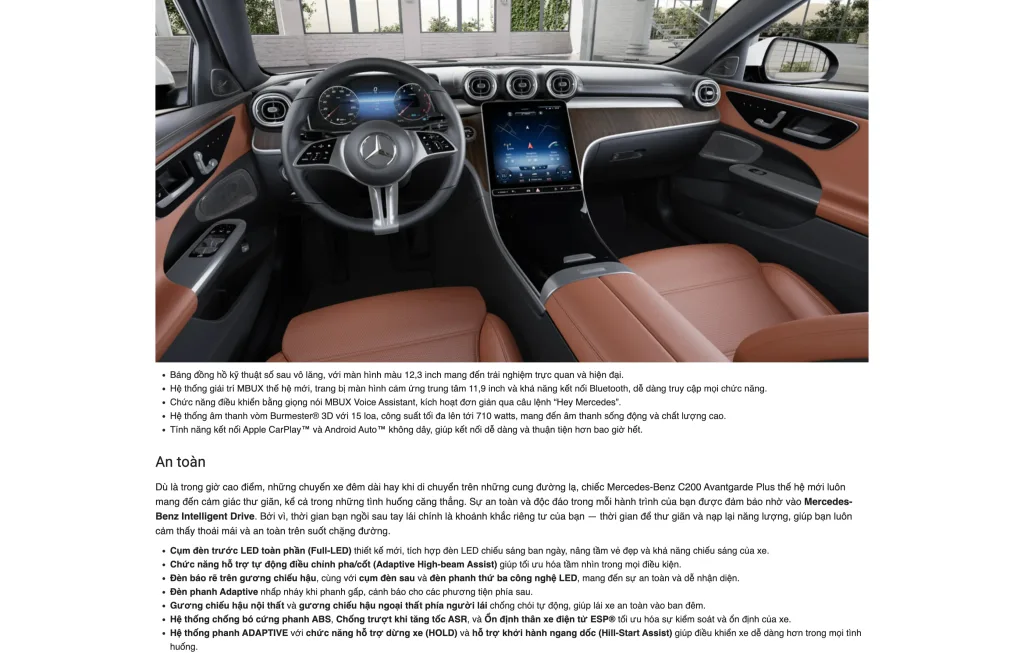 website bán ô tô mercedes s7