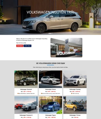 website ban ô tô volkswagen