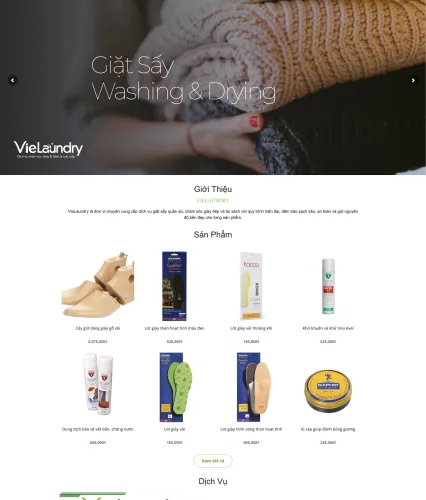 Thiết kế website chuyên dịch vụ giặt sấy quần áo 1 (2)