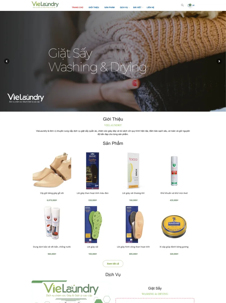 Thiết kế website chuyên dịch vụ giặt sấy quần áo 1 (2)