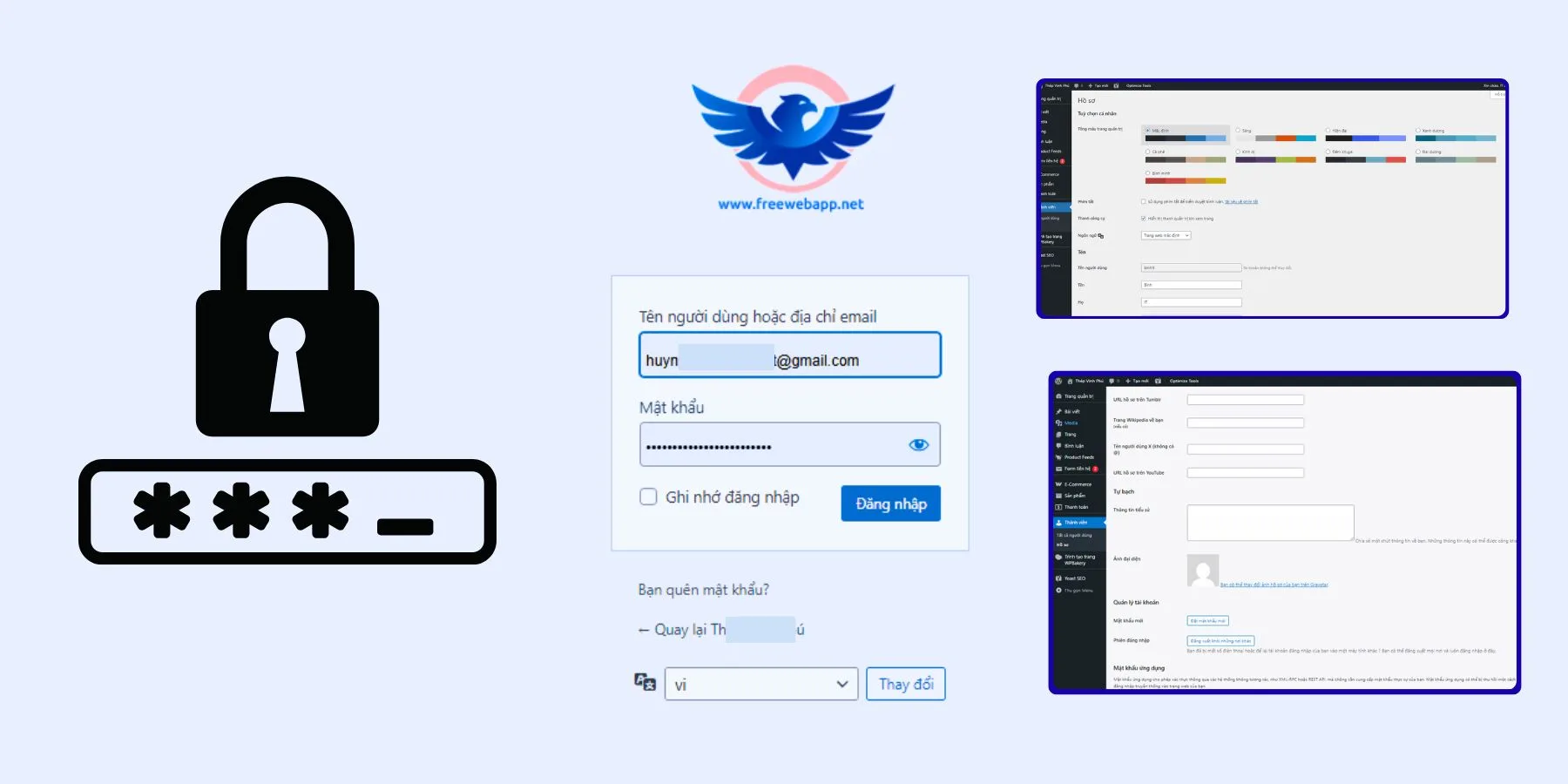Đổi Mật Khẩu Quản Trị Website