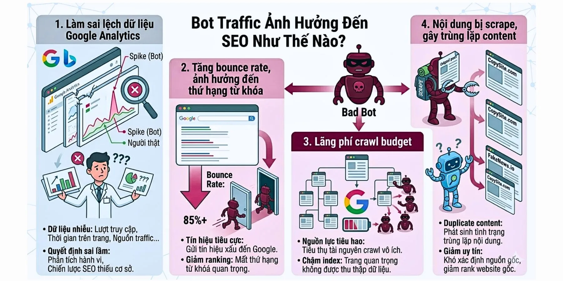 ảnh hưởng của bot traffic