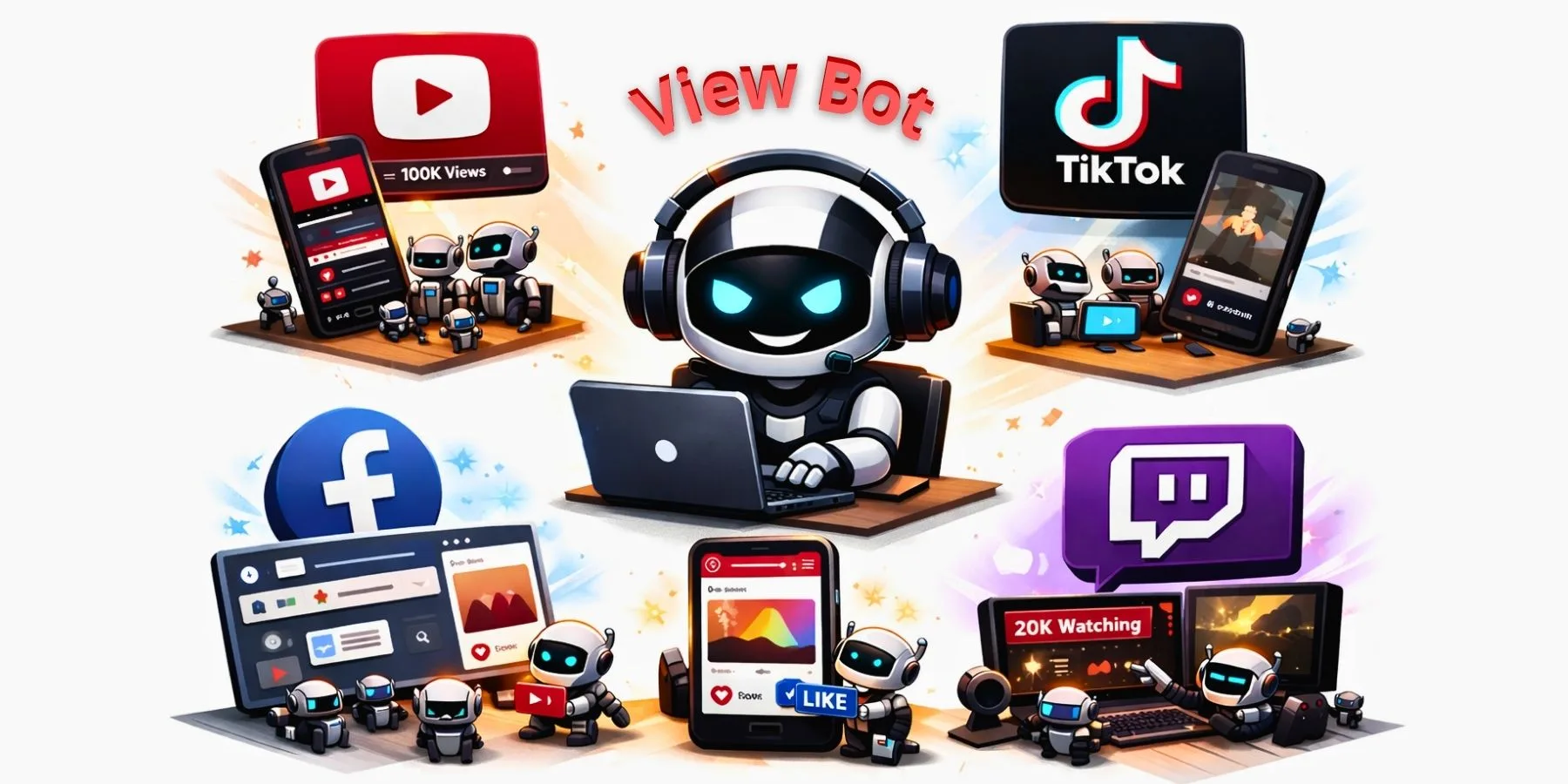 View bot phổ biến trên nền tảng nào