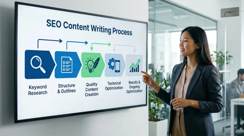 Quy trình 6 bước để viết content chuẩn SEO hiệu quả cho website của bạn.
