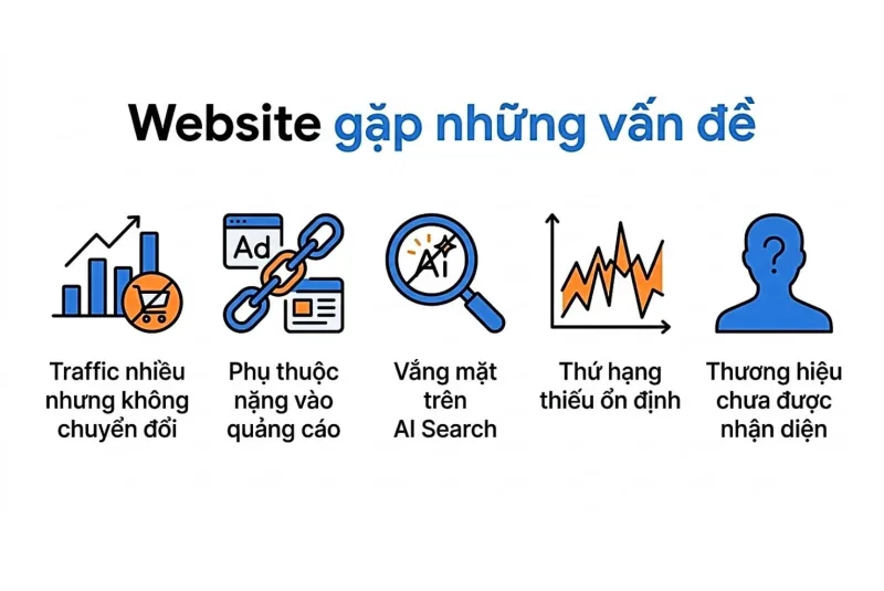 Những vấn đề mà website thường gặp phải