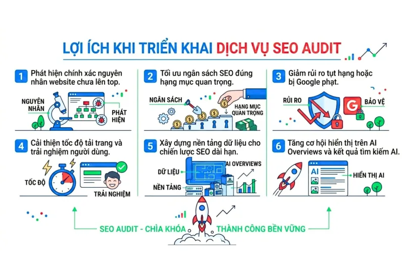 Lợi ích Dịch vụ SEO Audit