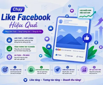 Làm Sao Để Chạy Like Facebook Hiệu Quả? Giải Pháp Tăng Tương Tác Bền Vững