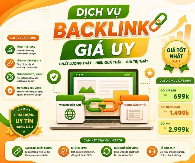 Dịch Vụ Backlink Giá Rẻ