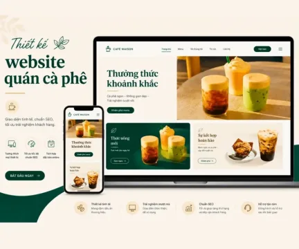 Giải pháp thiết kế website quán cà phê chuyên nghiệp nâng tầm thương hiệu ẩm thực