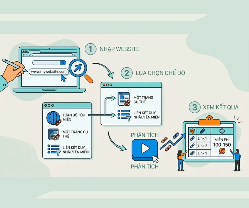 Cách sử dụng công cụ kiểm tra backlink miễn phí