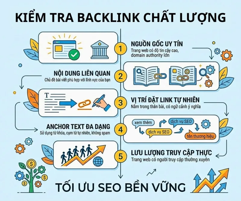 Hướng dẫn kiểm tra backlink chất lượng để tối ưu SEO bền vững