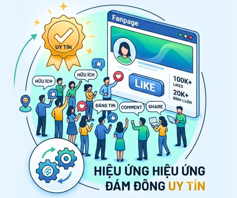 Chạy tương tác giúp tối ưu hóa lượt tiếp cận và tạo hiệu ứng đám đông uy tín cho Fanpage