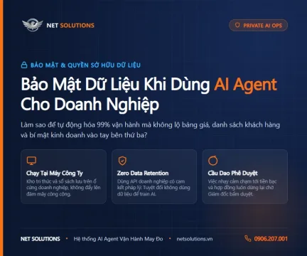 anh_dai_dien Bảo mật dữ liệu khi dùng AI Agent cho doanh nghiệp - Net Solutions