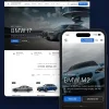 Giao diện mẫu website BMW trên máy tính và điện thoại