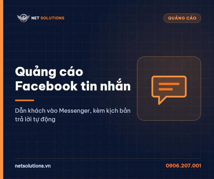 Dịch vụ quảng cáo Facebook tin nhắn Messenger của Net Solutions