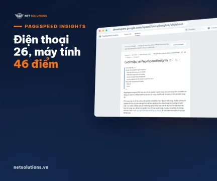 Ảnh chụp trang tài liệu PageSpeed Insights của Google, nơi giải thích dữ liệu lab mô phỏng và dữ liệu thực địa, trình bày trên nền navy