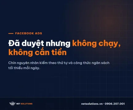 Quảng cáo Facebook đã duyệt nhưng không chạy — ảnh đại diện Quảng cáo Facebook đã duyệt nhưng không chạy, không cắn tiền: chín nguyên nhân và công thức ngân sách tối thiểu — Net Solutions