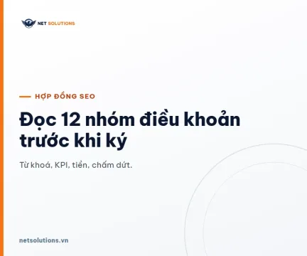 Chữ lớn Đọc 12 nhóm điều khoản trước khi ký trên nền sáng