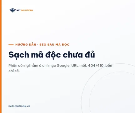 Chữ lớn trên nền sáng: Sạch mã độc chưa đủ, phần còn lại nằm ở chỉ mục Google