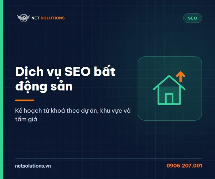 Dịch vụ SEO bất động sản của Net Solutions