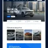 Giao diện mẫu Ford trên máy tính: banner và các dòng xe