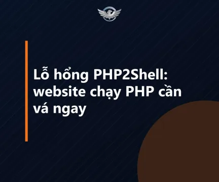 lo-hong-php2shell-anh-dai-dien Ảnh bìa bài cảnh báo lỗ hổng PHP2Shell: dòng chữ website chạy PHP cần vá ngay trên nền xanh đậm, logo Net Solutions