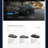 Giao diện mẫu Mercedes-Benz trên máy tính: banner và danh sách xe