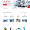 Giao diện website máy hàn siêu âm Vitenda Sonic do Net Solutions thiết kế: trang chủ trên máy tính