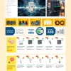 Giao diện website thiết bị điện Dien Mall do Net Solutions thiết kế: trang chủ trên máy tính