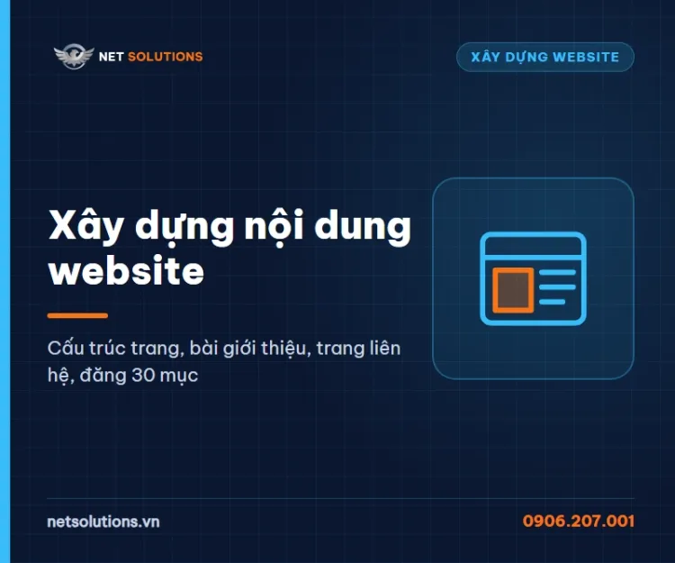 Dịch vụ xây dựng nội dung website của Net Solutions